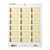 1.25 "x2.75" Mailing Adres Land Mason Jar Flow Etiket (Full Sheet)