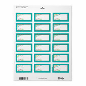 1.25 "x2.75" Mailing Adres Liefhebbers fiets Etiket (Full Sheet)