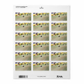 1.25 "x2.75" Mailing Adres Mason Jar Candle Holde Etiket (Full Sheet)