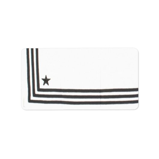 1.25 "x2.75" Mailing Adres Navy Zomerjurk Wit Etiket (Voorkant)
