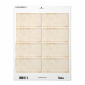 1,25 "x2,75" Mailing Adres Parel & Kant Etiket (Full Sheet)