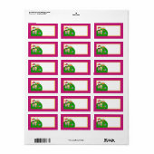 1.25 "x2.75" Mailing Adres Snoep Land Ice Cream Etiket (Full Sheet)