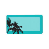 1.25 "x2.75" Mailing Adres Strand Breeze Ocean Etiket (Voorkant)