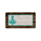 1.25"x2.75"Mailing Adres Westerne Kroonluchter Etiket (Voorkant)