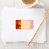 1.25 "x2.75" Mailingadres African Safari Giraffe Etiket (Insitu)