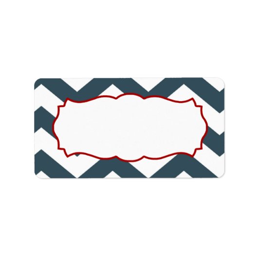 1.25"x2.75"Mailingadres Nautische Ankerkompas Etiket (Voorkant)