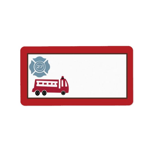 1.25"x2.75"Mailingadres Nojo Brandmotor Etiket (Voorkant)