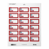 1.25"x2.75"Mailingadres Nojo Brandmotor Etiket (Full Sheet)
