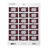 1,25 "x2,75" Zakelijk postadres Label Plum PUR (Full Sheet)