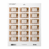 1,25 "x2,75" Zakelijk postadres Label Tarwe op (Full Sheet)