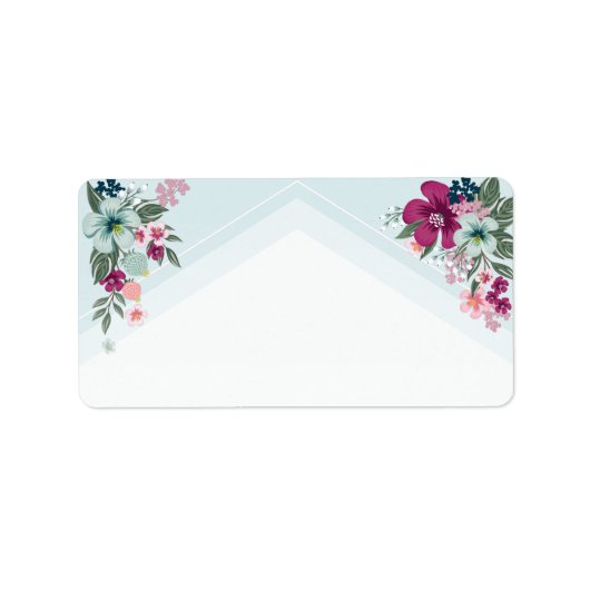 1,25 "x2,75" zakelijke adreslabel Tropical Etiket (Voorkant)