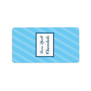 1.25"x 2.75"de Vogelkooi van Hershey/Blauwe Strepe Etiket