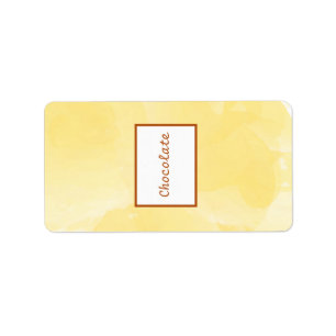 1,25 "x 2,75" Hershey's Mosterd Geel Poppy Flowe Etiket