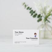 1-2-3 facile au carte de visite blanc simple fait (Debout devant)