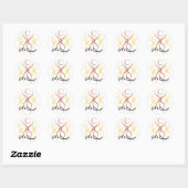 1 2 3 Laten we dansen Ronde Sticker (Vel)