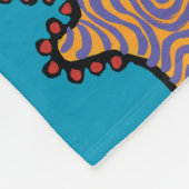 1, 2, 3 Vis met kleine vis en koraal Fleece Deken (Hoek)