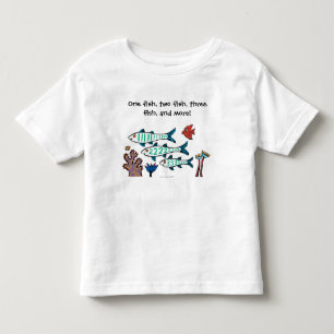 1, 2, 3 Vis met kleine vis en koraal Kinder Shirts