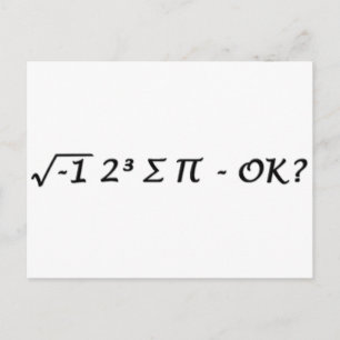 √-1 2³ A ∏ - Ik heb een beetje pijn. Briefkaart