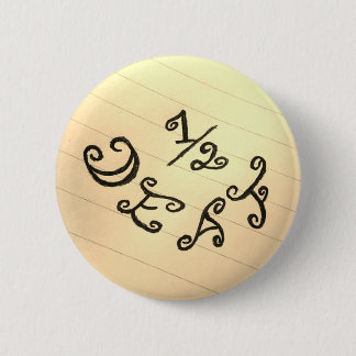 1/2 doof ronde button 5,7 cm