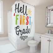 1/2- Hallo eerste graad Shirt, eerste graad Douchegordijn (In situ)