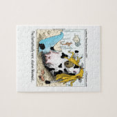 1/2 Koe 1/2 Mermaid Moomaid Funny Legpuzzel (Horizontaal)