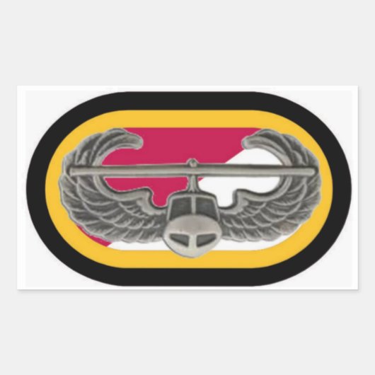 1/32E CAV AIR ASSAULT BADGE/OVALE STICKERS (Voorkant)