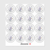 1.33"Lippenbalsem 0.5 oz Metalen Tin Deksel Label  (Vel)