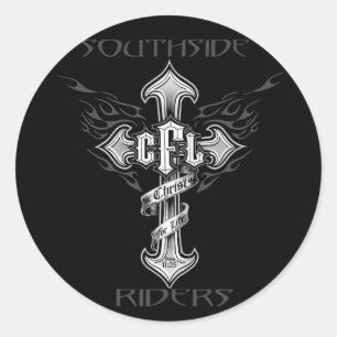 1,5" autocollant noir et blanc de casque