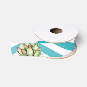 1,5" Grosgrain lint Boho Cacti Cactus Succulent