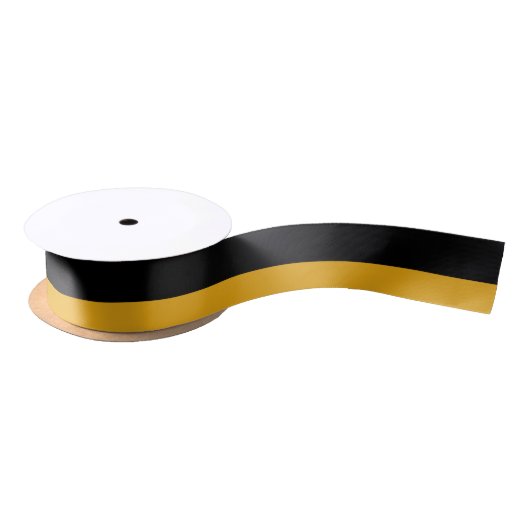 1,5-inch breedband zwart-wit en goud lint (Spoel)