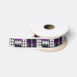 1.5 Inch Gezegende Veren in Paarse Lint