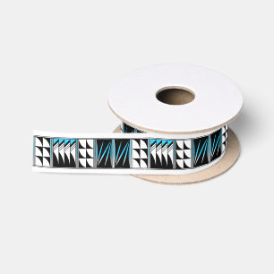 1,5 inch gezegende veren in turquoise lint