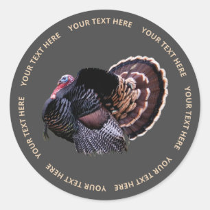 1,5-inch ronde Wilde Sticker Turkije