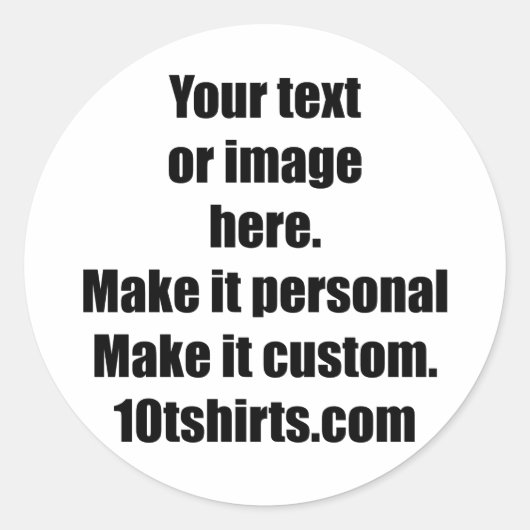1,5-inch sticker. Klaar voor aanpassing. Ronde Sticker (Voorkant)