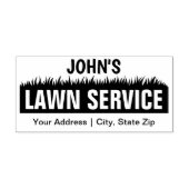 1,5 inch x 3 inch gelanceerde service Rubber stemp Rubberstempel (Afrduk)