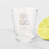 1,5 oz de verre de tir personnalisé avec votre log (Dos)