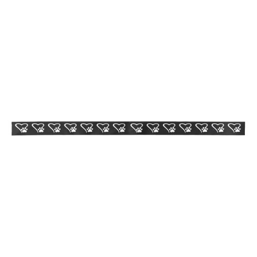 1.5 PawPrint en hartband Lint (Voorkant)