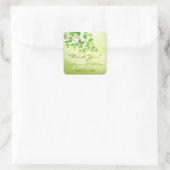 1,5 po² Branches feuillues Mariage Favor Sticker (Sac)