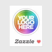 1,5" ronde logo Clear sticker (Vel)