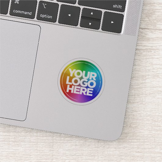 1,5" ronde logo Clear sticker (Detail)