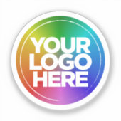 1,5" ronde logo Clear sticker (Voorkant)