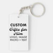 1.5 "x 2.75" Acryl Sleutelhanger Custom Gifts voor (achterkant)