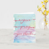 1 5h16 de Thessalonians - carte pour notes de 18 (Fleur jaune)