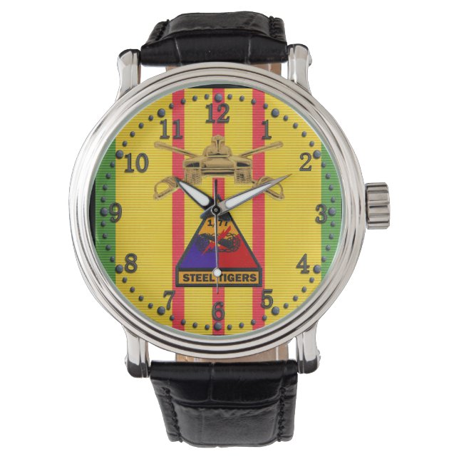 1/77th Armor Insignia en Patch VSM Horloge (Voorkant)