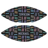 "# 1" aangepaste football Patroon (Panelen)