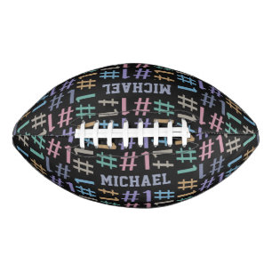 "# 1" aangepaste football Patroon