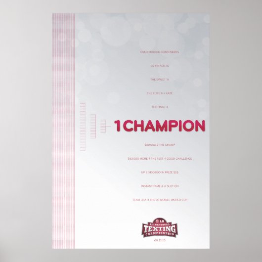 1 affiche de champion (Devant)