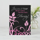 1 an Cancer du sein Survivante Invitation de la fê (Debout devant)