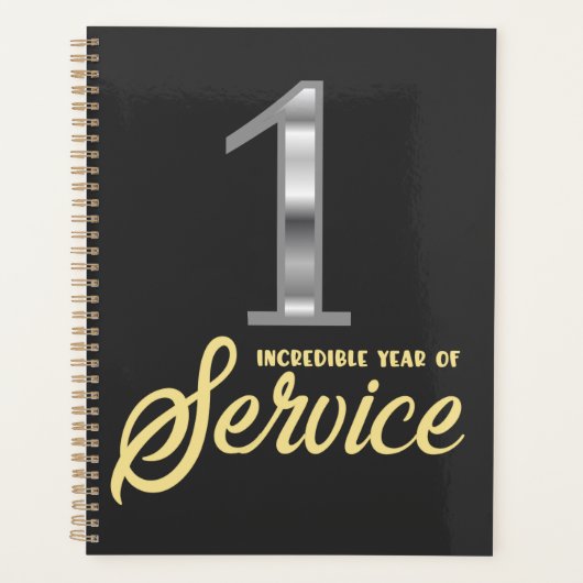 1 année de service 1er anniversaire de l'employé (Devant)