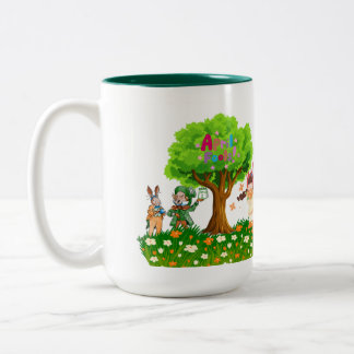 1 april grap tweekleurige koffiemok